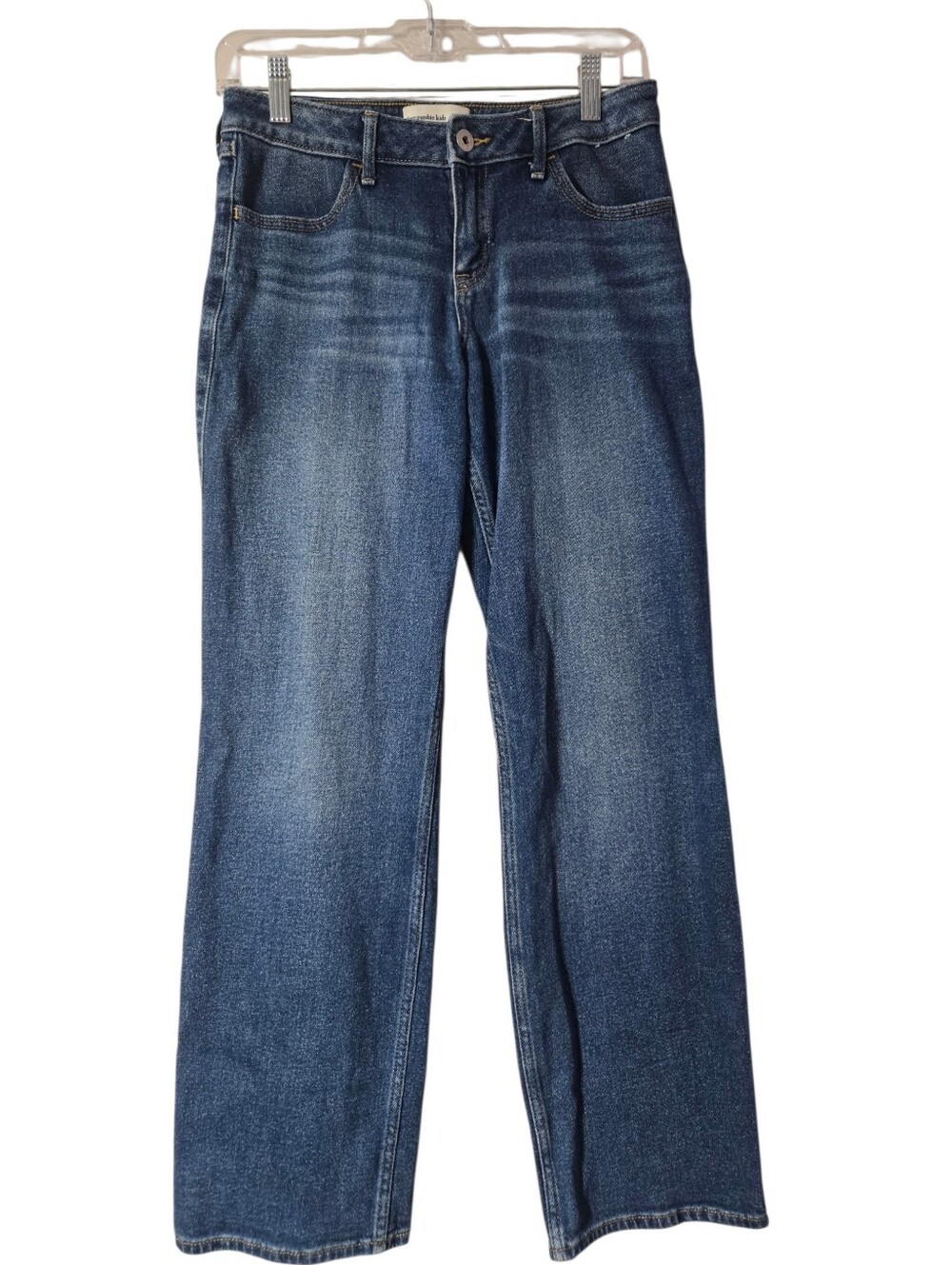 Abercrombie Kids Girls Low Rise Baggy Jean Adjustable Waistband 15/16 Regular